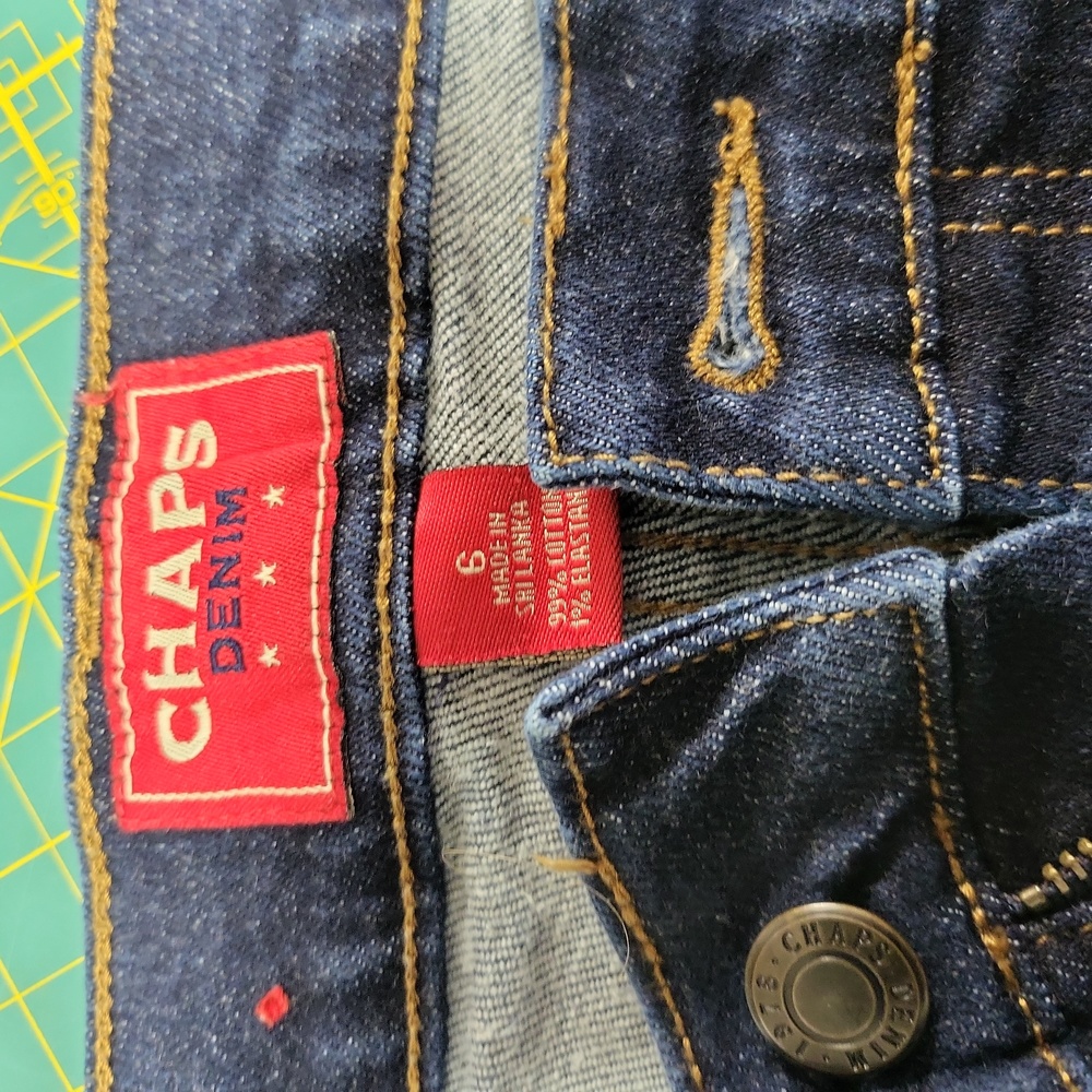 Size 6 denim bell bottoms by Chaps